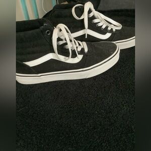 Vans Black and White High-Top Sneakers
